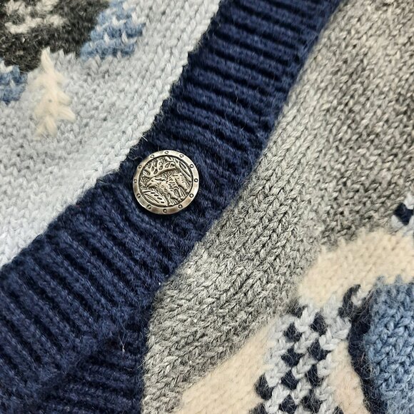 Vtg 90s winter theme knit vest - North Crest brand - Picture 7 of 11